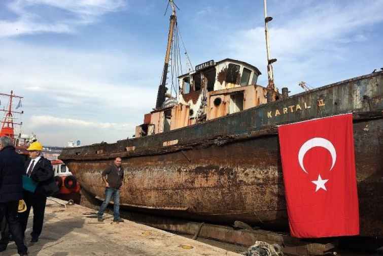 Atatürkün üzərində tarixi çıxış etdiyi gəmi tapılıb