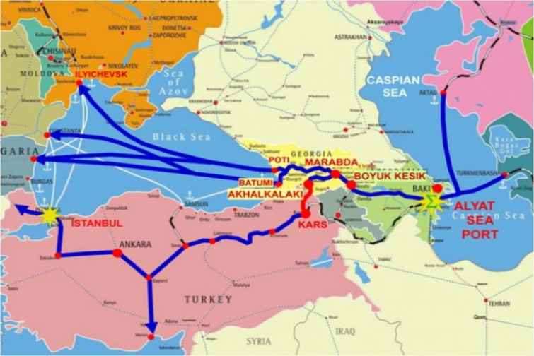 Qazaxıstanda Transxəzər nəqliyyat marşrutunun böyük perspektivlərini görürlər