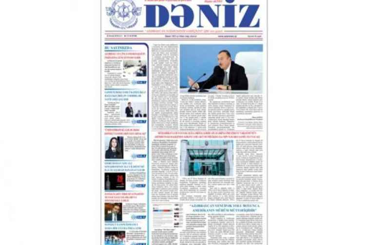 “Dəniz” qəzetinin növbəti nömrəsi işıq üzü görüb