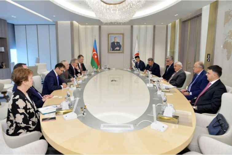 SOCAR-da ABŞ-ın Xəzər Siyasət Mərkəzinin məsləhətçilər şurasının üzvləri ilə görüş olub