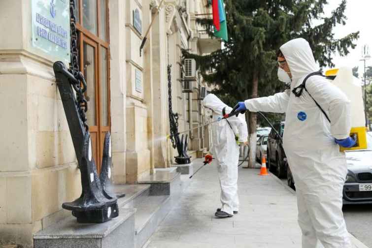 Azərbaycan D&ouml;vlət Dəniz Akademiyasında dezinfeksiya işləri aparılıb