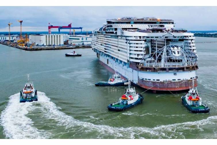 “Royal Caribbean”ın ən böyük kruiz gəmisi suya endirilib