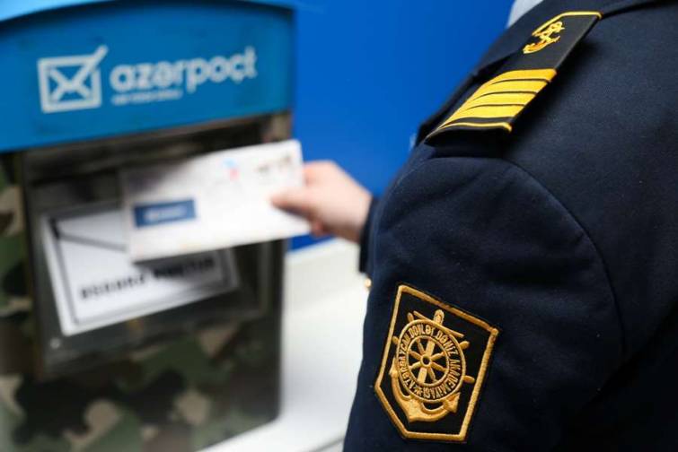 Dənizçi tələbələr “Əsgərə məktub” layihəsində iştirak ediblər