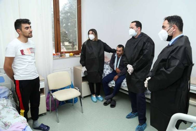 Vətən Müharibəsində iştirak edərək yaralanan dənizçilər ziyarət olunub