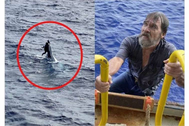Gəmisi batmış şəxs iki gün okeanda köməksiz qaldı