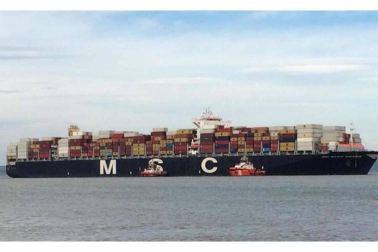 “MSC Maria Saveria” adlı konteyner gəmisi Çanaqqala Boğazından keçərkən mühərrik problemi ilə üzləşib