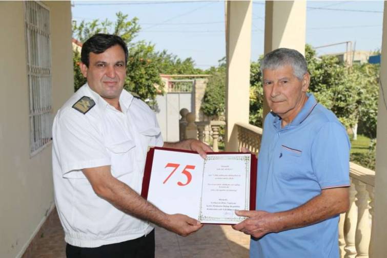 Veteran dənizçi Səfail Əliyev 75 illik yubileyini qeyd edir