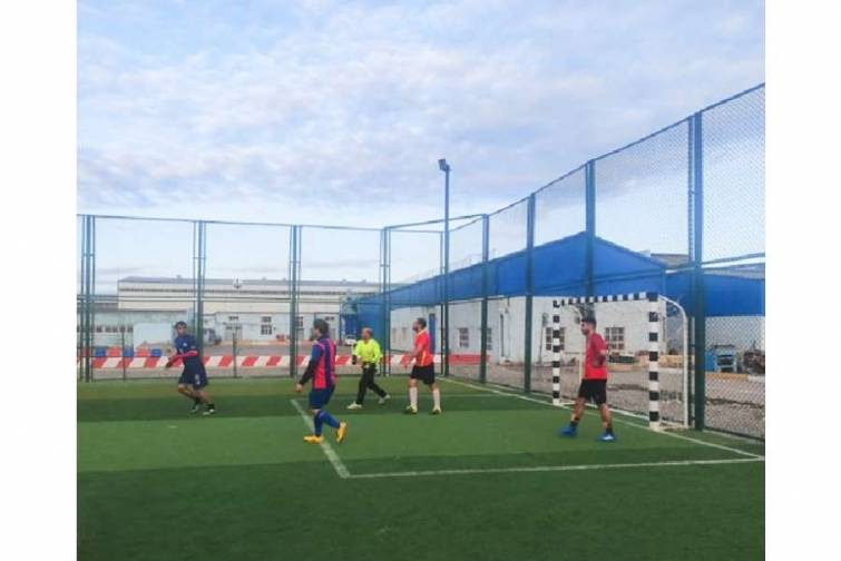 Gəmi təmiri zavodunda Şəhidlərin xatirəsinə həsr olunmuş futbol turniri keçirilib