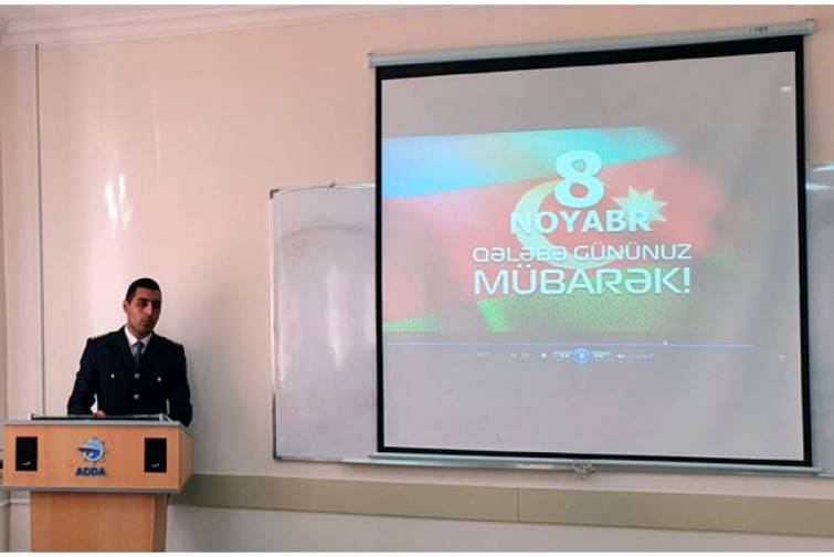 Azərbaycan D&ouml;vlət Dəniz Akademiyasında Zəfər G&uuml;n&uuml; qeyd edilib