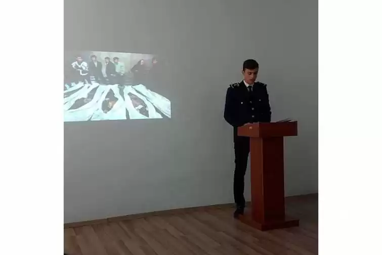 Dənizçilik Kollecində Xocalı faciəsinin ildönümü qeyd olunub