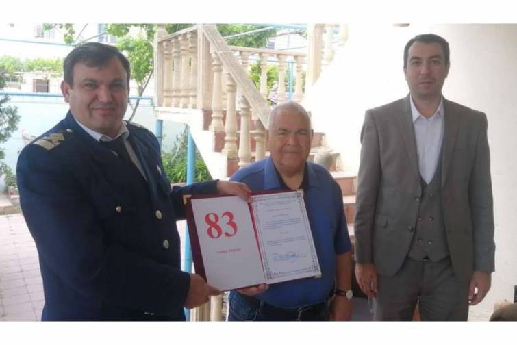 Qocaman dənizçi Şamil Novruzov ziyarət olunub