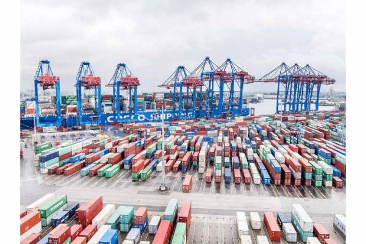 Belçika limanı “COSCO” konteyner terminalındakı payını satır