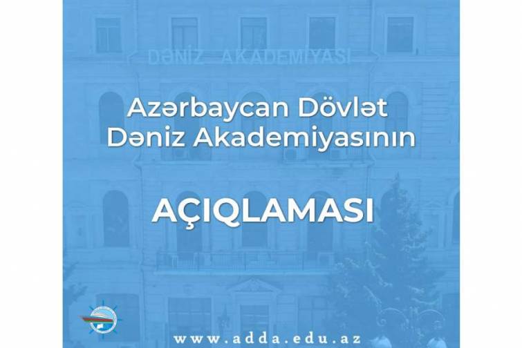 Azərbaycan Dövlət Dəniz Akademiyasının məlumatı