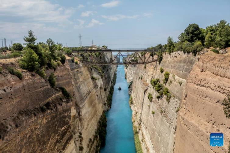 Yunanıstandakı Korinf kanalı iyulun əvvəlində yenidən gəmiçilik üçün açılıb