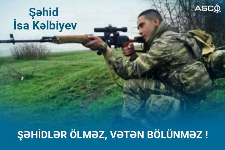 Şəhid İsa Kəlbiyev Cəlilabadda dəfn edilib