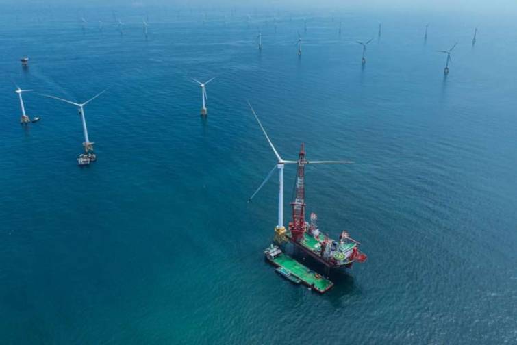 Çində dənizdə dünyanın ən böyük külək turbini quraşdırılıb