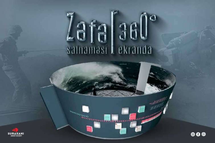 Gəmi-muzeyin 360 dərəcəlik ekranında Vətən müharibəsinə aid videoçarx nümayiş edilir