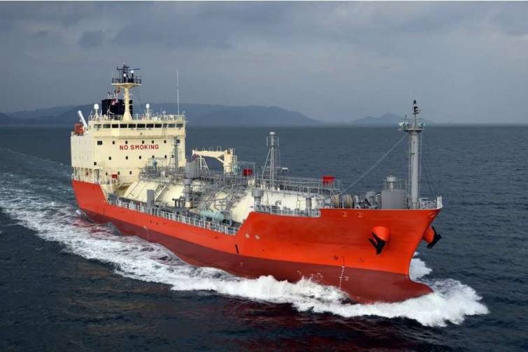 Yaponiyanın gəmiqayırma zavodu LPG daşımaq üçün ilk tankerini inşa edib