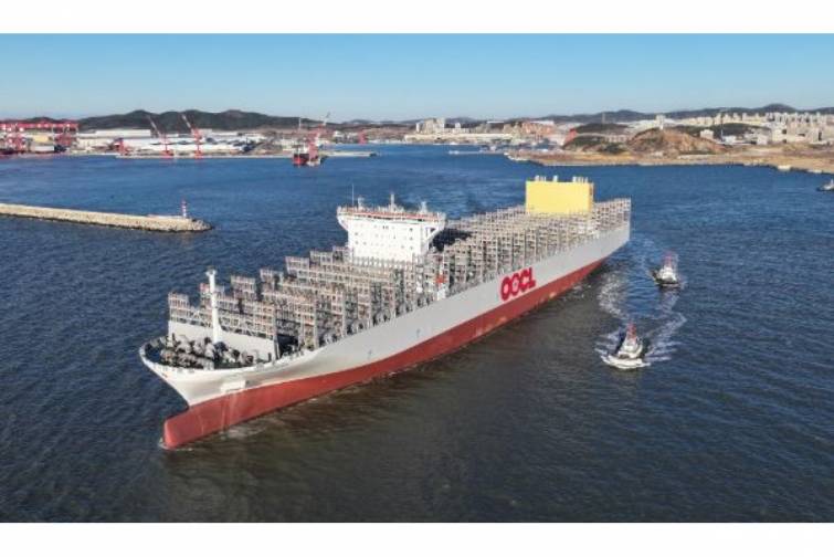 16,828 TEU tutumlu yeni konteyner gəmisi “OOCL Sunflower” adı ilə səfərlər edəcək
