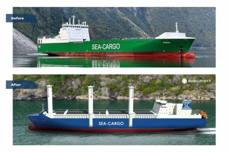 “Sea-Cargo” şirkətinin iki Ro-Ro gəmisi rotor yelkənləri ilə təchiz ediləcək