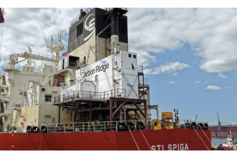 Dənizçilikdə ilk: Scorpio Tankers gəmisinə mərkəzdənqaçma karbon tutma sistemi quraşdırılıb