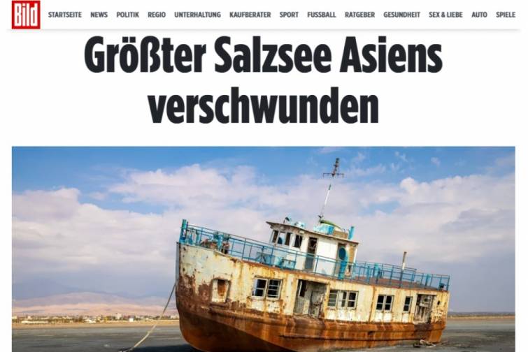 “Bild” qəzeti: Urmiya gölünün yoxa çıxması bölgədə ekoloji fəlakətə səbəb olub
