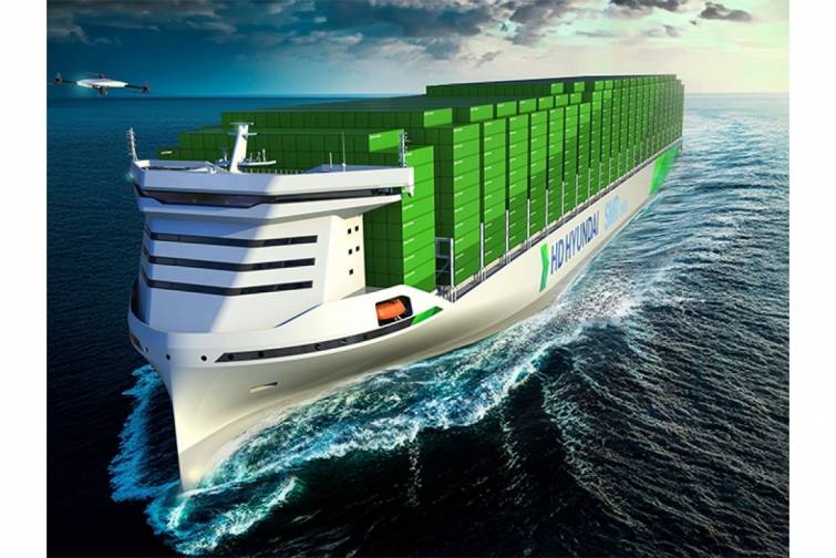 &ldquo;HD KSOE&rdquo;-nin n&uuml;və enerjisi ilə işləyən konteyner gəmisi 