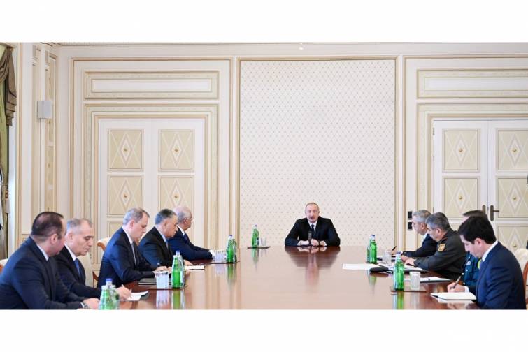Prezident İlham Əliyevin sədrliyi ilə Təhl&uuml;kəsizlik Şurasının iclası ke&ccedil;irilib